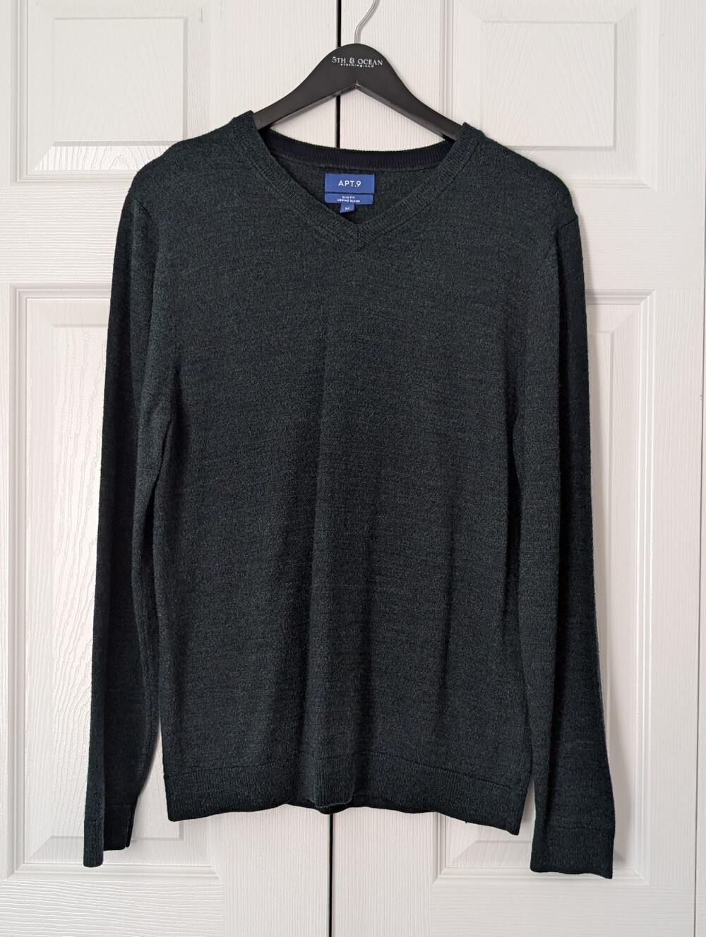 Apt. 9 Men's Merino Wool Blend Green Sweater